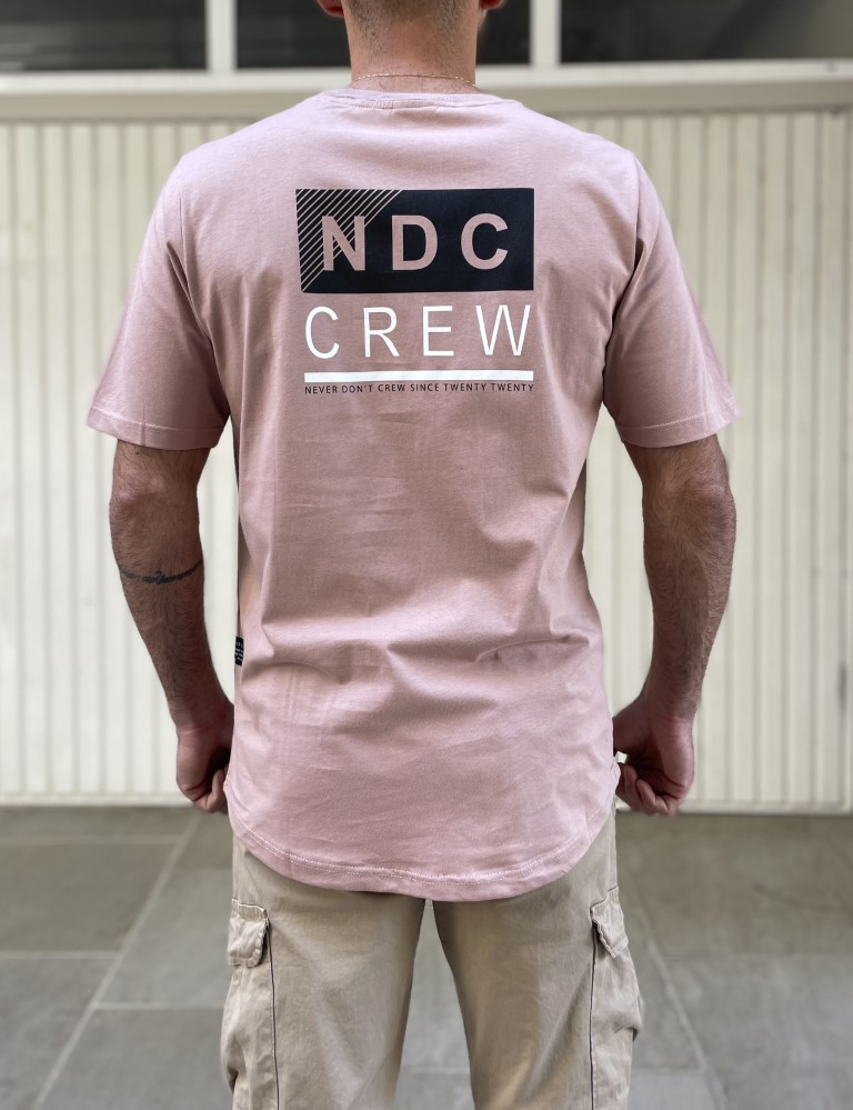 NDC ανδρικό σομόν Tshirt με τύπωμα 222913S φωτογραφία