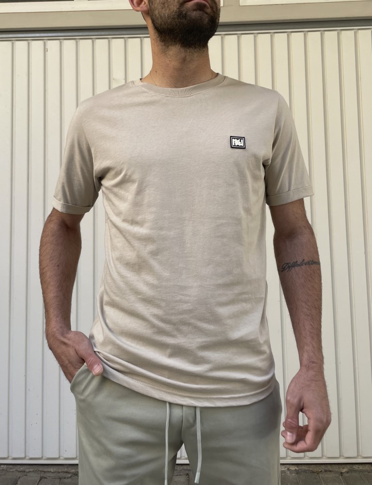 NDC ανδρικό μπεζ T-shirt 2229100B φωτογραφία