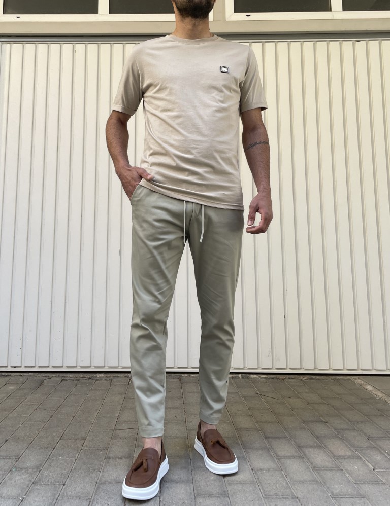 NDC ανδρικό μπεζ T-shirt 2229100B φωτογραφία