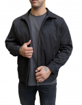 Ανδρικό μαύρο Jacket με γιακά D18052