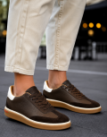 Aνδρικά χαμηλά Casual Sneakers κατασκευασμένα από γνήσιο δέρμα.