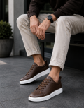 Aνδρικά χαμηλά Casual Sneakers κατασκευασμένα από γνήσιο δέρμα.