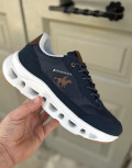 Ανδρικά Casual Sneakers με περίτεχνη διάτρητη σόλα, κατασκευασμένα απο δερματίνη  άριστης ποιότητας.