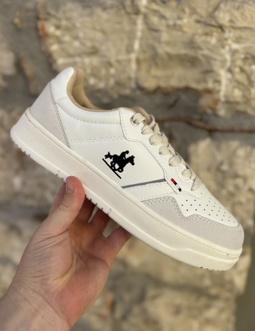 U.S. Grand Polo λευκά ανδρικά casual sneakers GPM23250