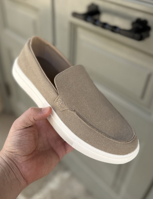 Carrera ανδρικά μπεζ μοκασίνια CAM85104