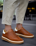 Aνδρικά χαμηλά Casual Sneakers κατασκευασμένα από γνήσιο δέρμα.