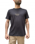 Everbest ανδρική μαύρο φλάμα κοντομάνικη μπλούζα με τύπωμα 24814