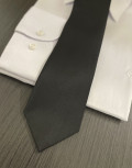 Ανδρική γραβάτα μαύρη μονόχρωμη 28582R