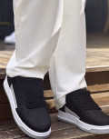 Ανδρικά δίχρωμα Sneakers κατασκευασμένα από οργανική δερματίνη άριστης ποιότητας.