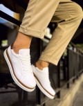 Ανδρικά Sneakers με διχρωμία και κορδόνια.