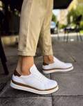 Ανδρικά Sneakers με διχρωμία και κορδόνια.
