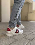  Ανδρικά χαμηλά Casual Sneakers κατασκευασμένα απο δερματίνη  άριστης ποιότητας.