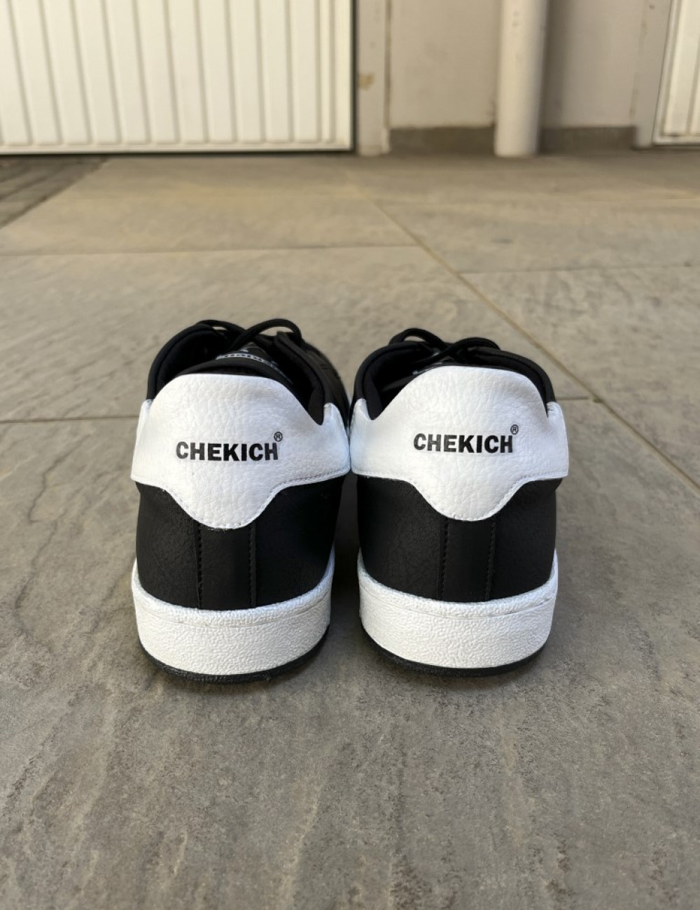 Ανδρικά μαύρα Sneakers λαστιχένια σόλα CH977B