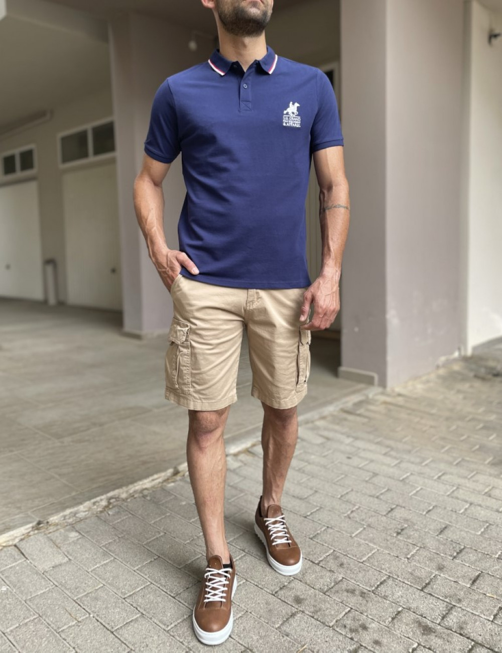 US Grand Polo Ανδρική πόλο κοντομάνικη μπλούζα πικέ.