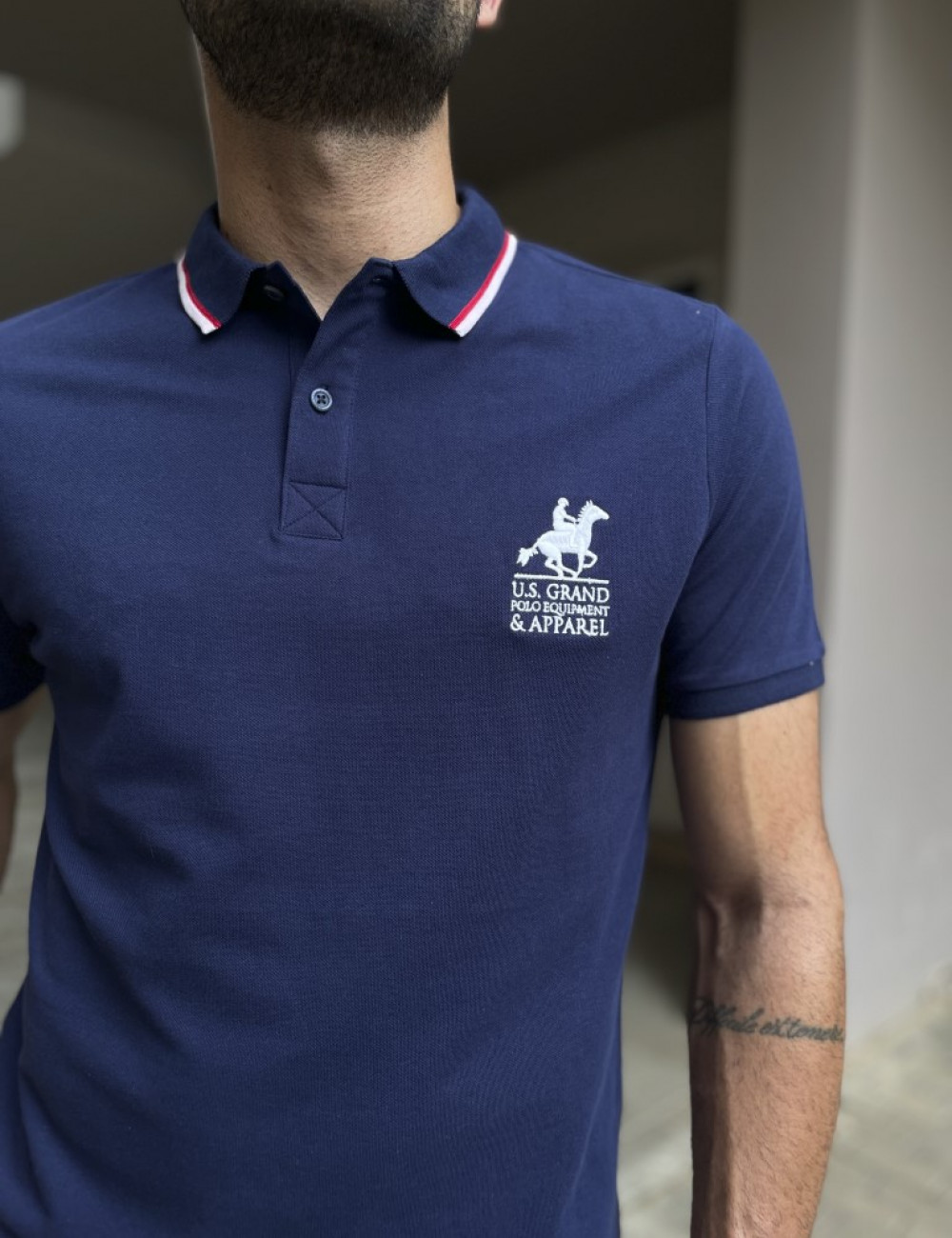 US Grand Polo Ανδρική πόλο κοντομάνικη μπλούζα πικέ.