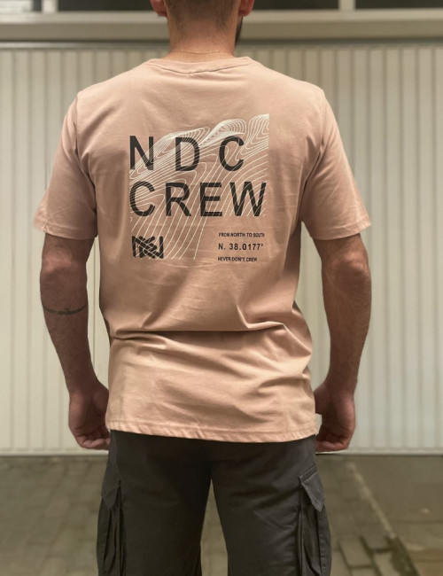NDC ανδρικό σομόν Tshirt με τύπωμα 222914S