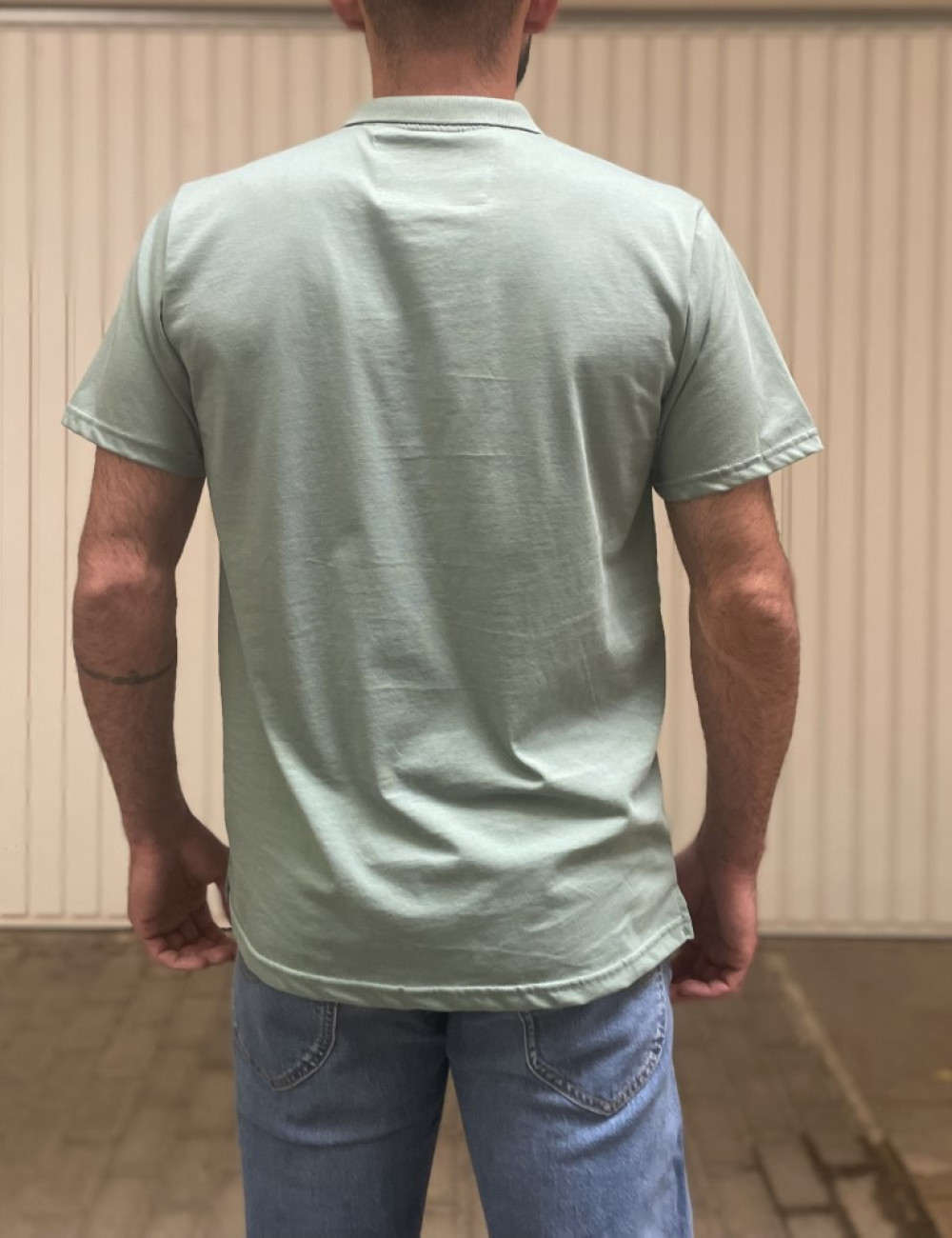 Everbest ανδρική μέντα Polo μπλούζα Plus Size 2428100M
