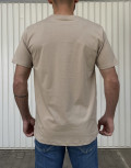 Everbest ανδρικό μπεζ Plus Size T-shirt 2328000B