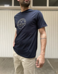 Everbest ανδρικό μπλε Tshirt με τύπωμα 242802