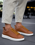Aνδρικά χαμηλά Casual Sneakers κατασκευασμένα από γνήσιο δέρμα.