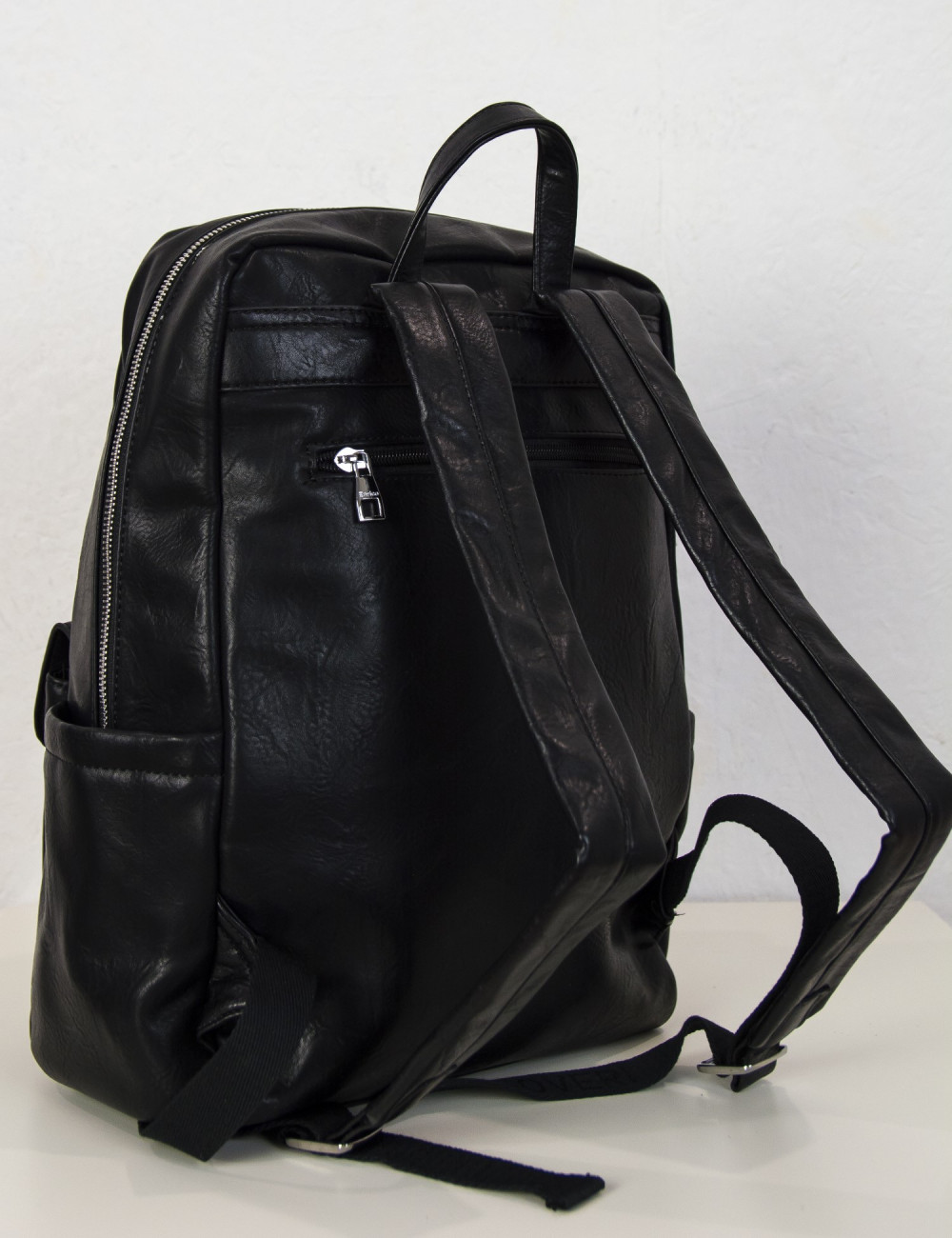 Ανδρικό μαύρο Backpack δερματίνη EC2573