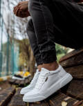 Ανδρικά Λευκά Casual Sneakers δίσολα 2222020B