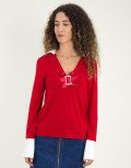 Γυναικεία μπλούζα κόκκινη 345034