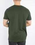 Everbest ανδρικό χακί Plus Size T-shirt 2328140P