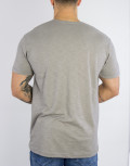 Everbest ανδρικό γκρι Plus Size T-shirt 2328140G
