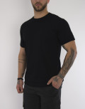 Everbest ανδρικό μαύρο Plus Size T-shirt 2328000
