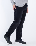 Ανδρικό ελαστικό Μαύρο Τζιν Παντελόνι Με Ελαφρύ Ξέβαμμα πεντάτσεπο με κουμπιά GB4981