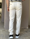 Ανδρικό λευκό υφασμάτινο Chinos παντελόνι Ben Tailor 0285W