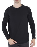 Ανδρική μαύρη μακρυμάνικη μπλούζα SWT523