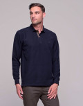 Everbest ανδρική Navy Polo πικέ μπλούζα plus size 2310220N