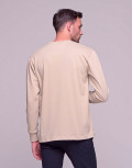 Everbest ανδρική μπεζ μακρυμάνικη μπλούζα Plus Size 2310190B