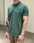 Everbest ανδρική πράσινο Polo μπλούζα Plus Size 208330G
