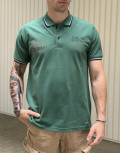 Everbest ανδρική πράσινο Polo μπλούζα Plus Size 208330G