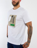 Ανδρικό λευκό κοντομάνικο Tshirt με τύπωμα 221050