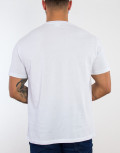 Ανδρικό λευκό κοντομάνικο Tshirt με τύπωμα 221050