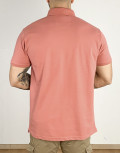 Everbest ανδρική σομόν Polo μπλούζα Plus Size 232840S