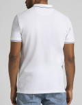 Lee ανδρική λευκή Polo κοντομάνικη μπλούζα L61ARLLJ