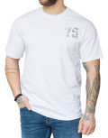 Ανδρική λευκή κοντομάνικη μπλούζα με τύπωμα NC82230