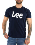 Lee Wobbly Logo Tee ανδρικό μπλουζάκι μπλε σκούρο L65QAIEE