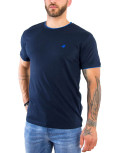 US Grand Polo Ανδρικό navy blue T shirt με διχρωμία UST036