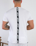 Ανδρικό λευκό βαμβακερό T-shirt με σχέδιο Martini 70677L