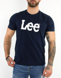 Lee Wobbly Logo Tee ανδρικό μπλουζάκι μπλε σκούρο L65QAIEE