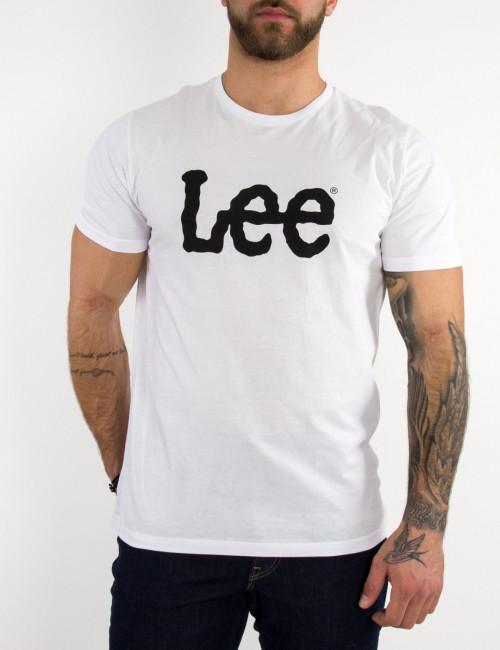 Lee Wobbly Logo Tee ανδρικό μπλουζάκι λευκό L65QAI12