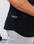 Everbest ανδρικό μαύρο T-shirt με τύπωμα 212913C