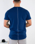 Everbest ανδρικό μπλε T-shirt με τύπωμα 212913