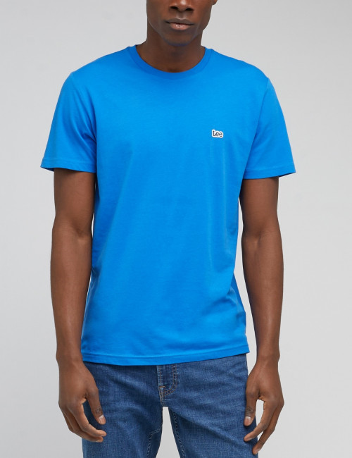 Lee ανδρικό μπλουζάκι μπλε SS Pach Logo Tee L60UFQA13